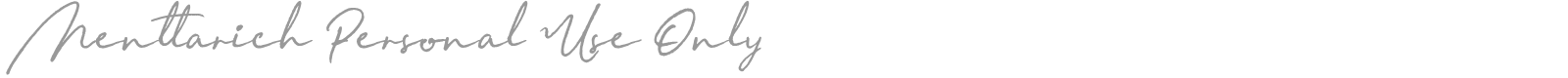 Menttarich font preview